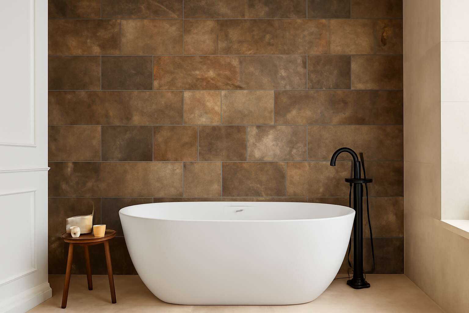 natural stone cladding bathroom