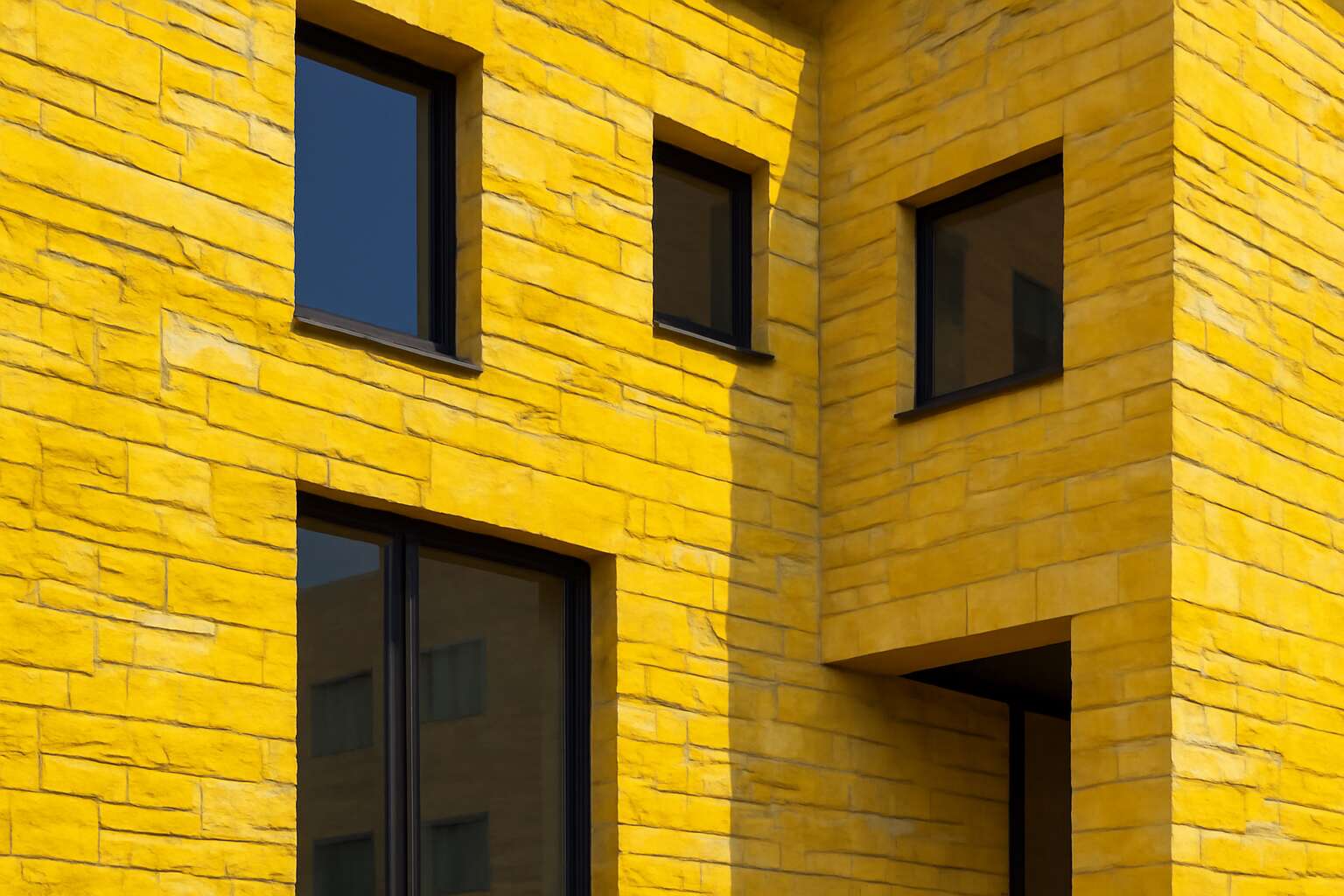 stone cladding yellow