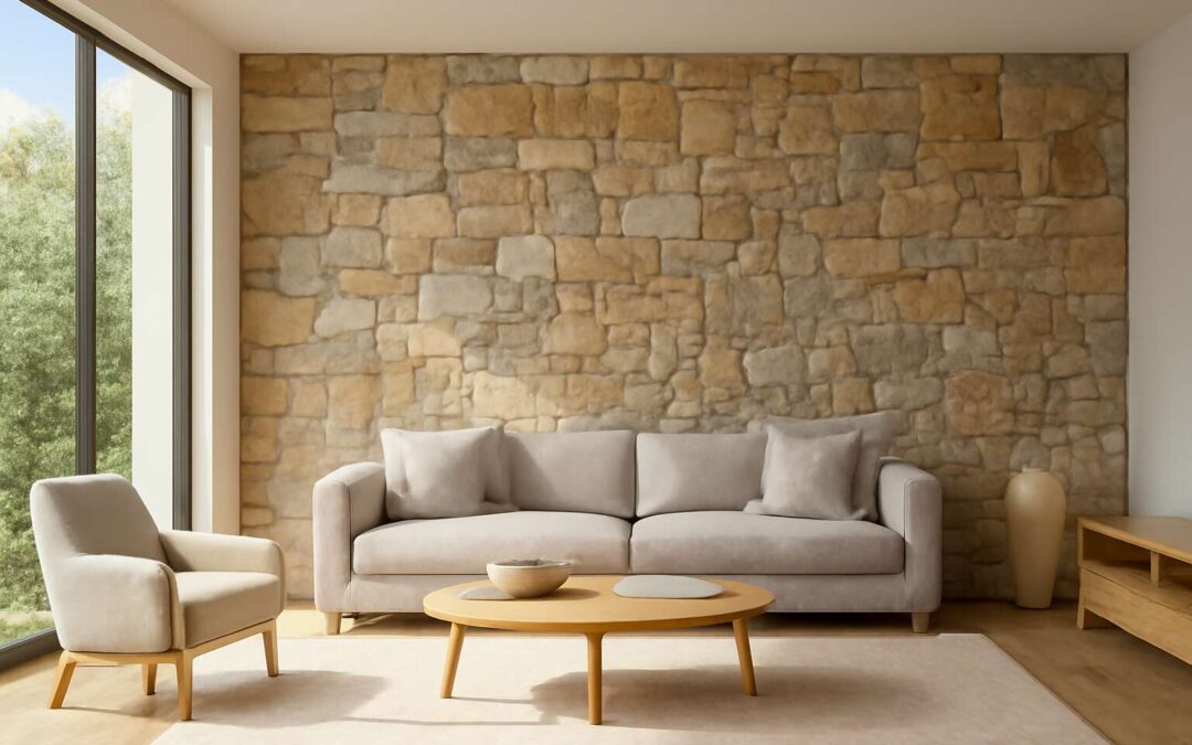 Elevate Interiors with natural stone wall cladding interior for timeless elegance.