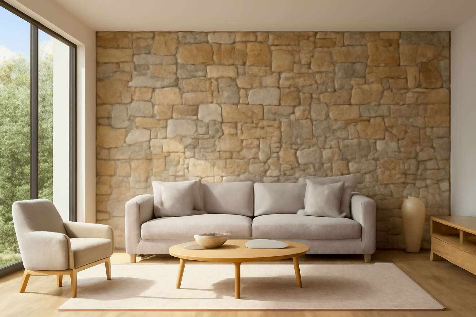natural stone wall cladding interior