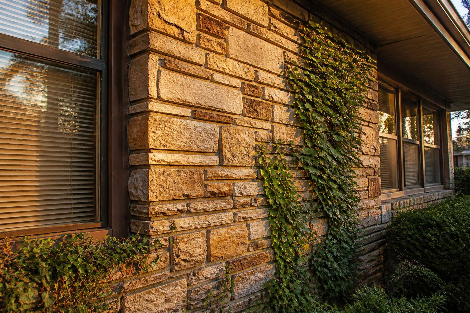 80s stone cladding